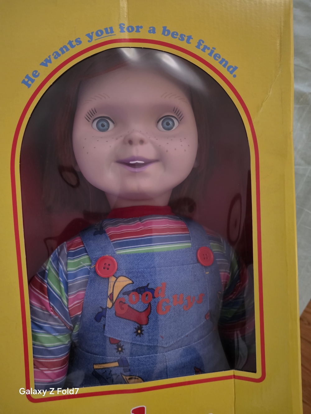 Blue Overalls Striped Shirt Doll - Kids Toy